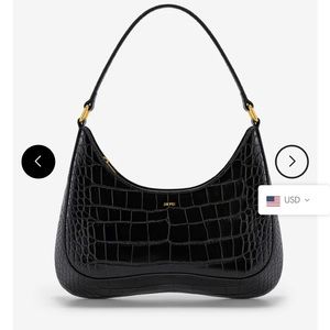 JW PEI Women’s Ruby Shoulder Bag - Black Croc